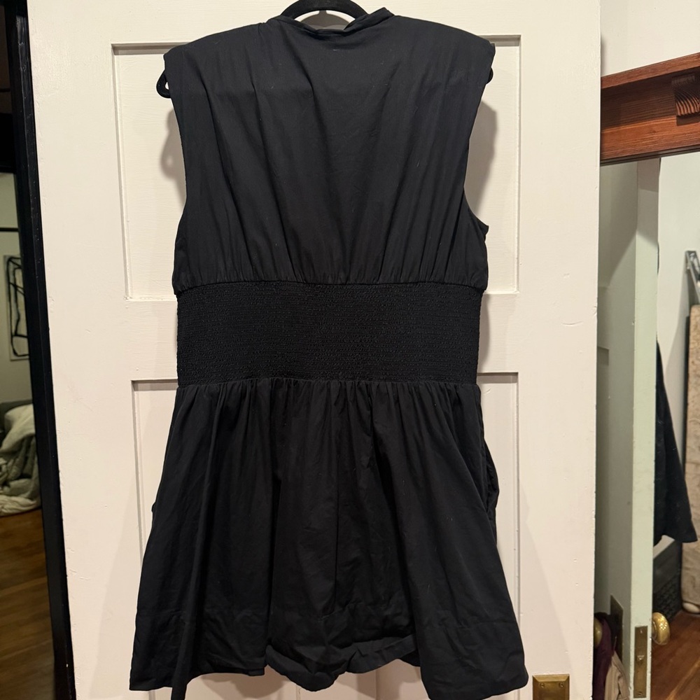 Anthropologie Black Tommie Mini Shirt Dress XL - Picture 7 of 8